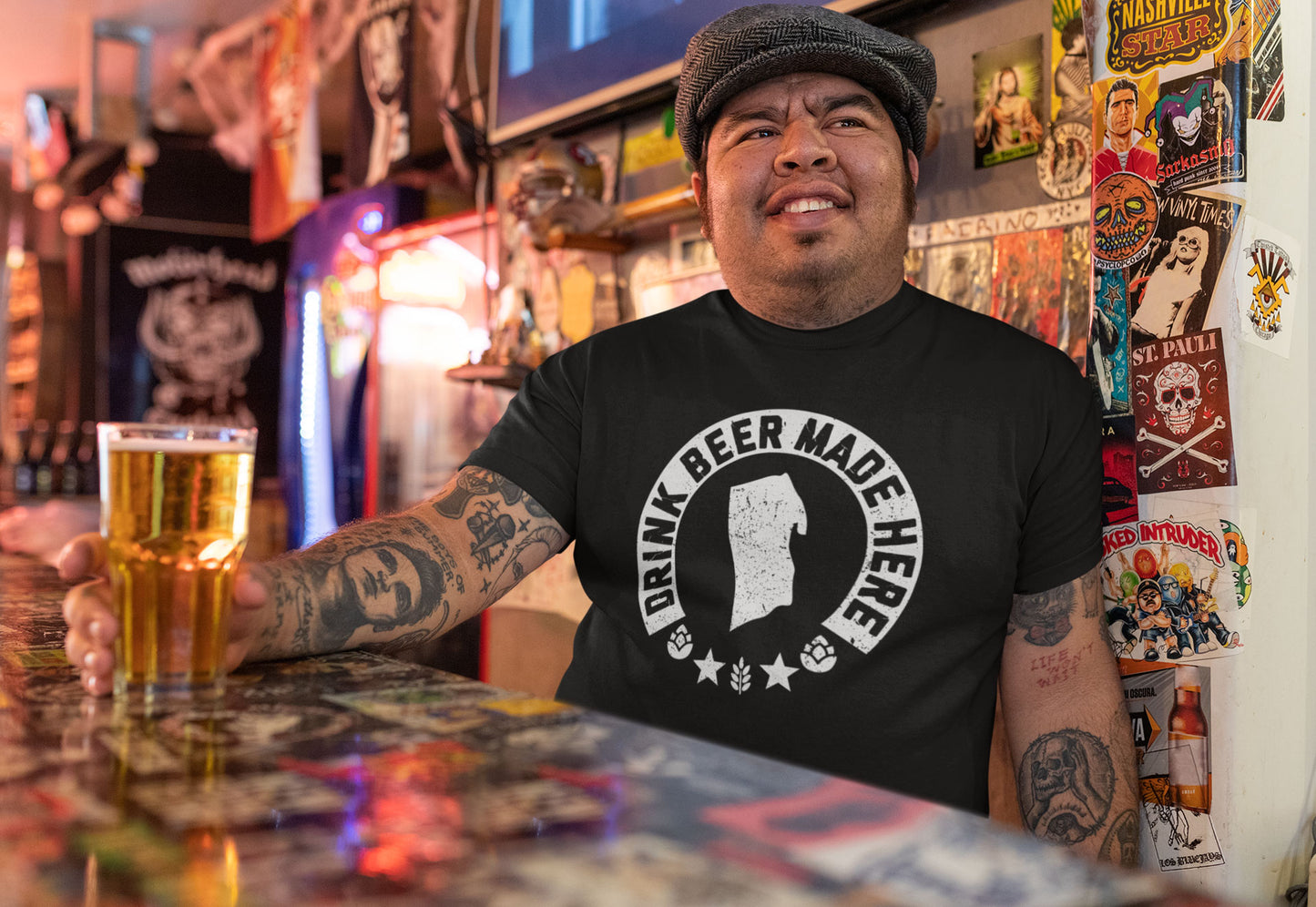 Rhode Island - Drink Beer Made Here - Unisex Hoodie