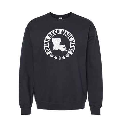 Louisiana - Drink Beer Made Here - Unisex Sweatshirt