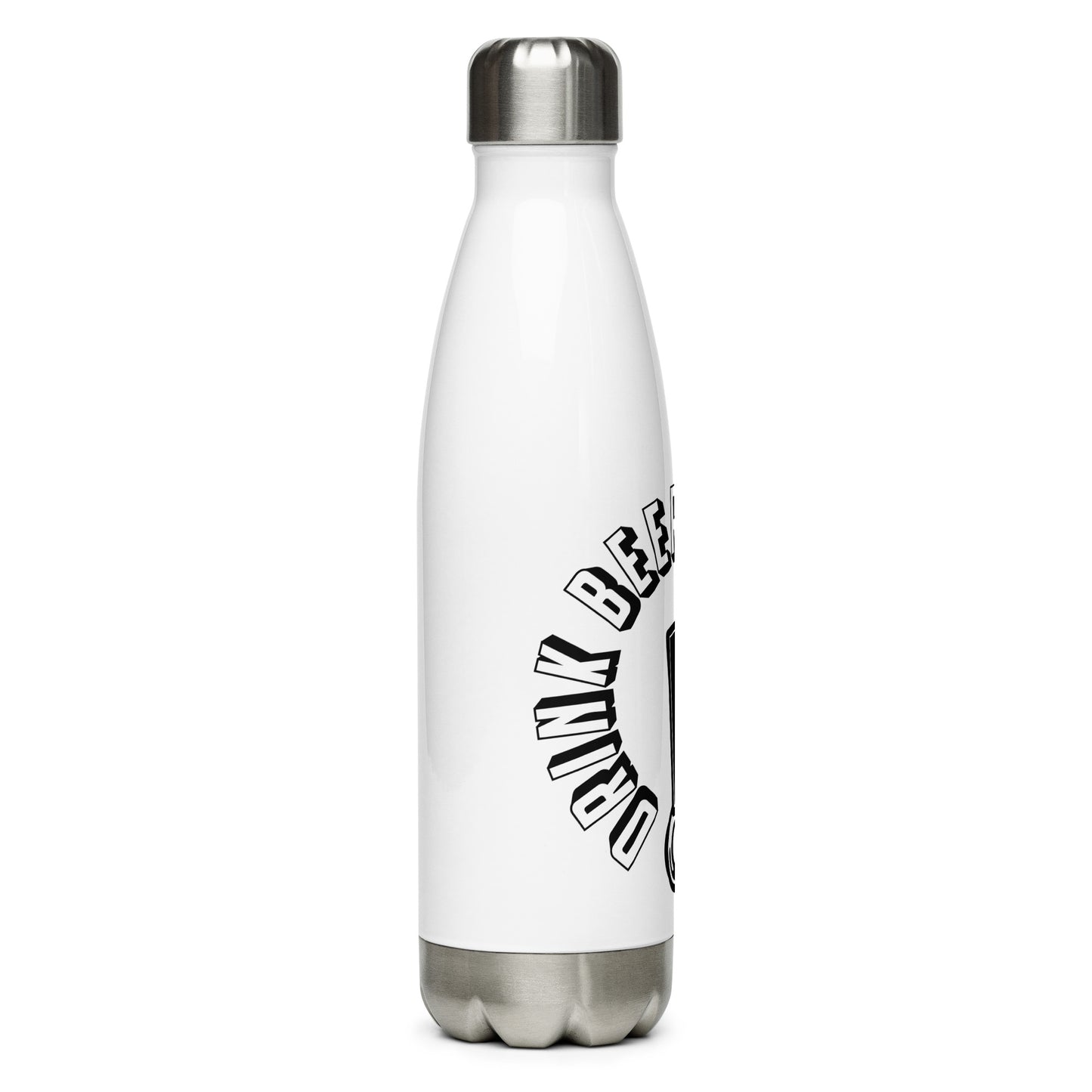 Drink Beer Made Here - Logo - Stainless Steel Water Bottle